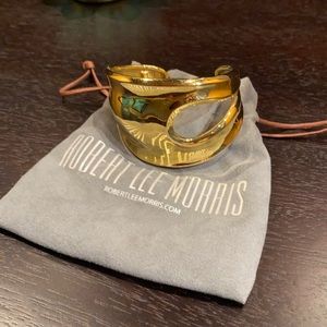 Robert Lee Morris gold cuff bracelet